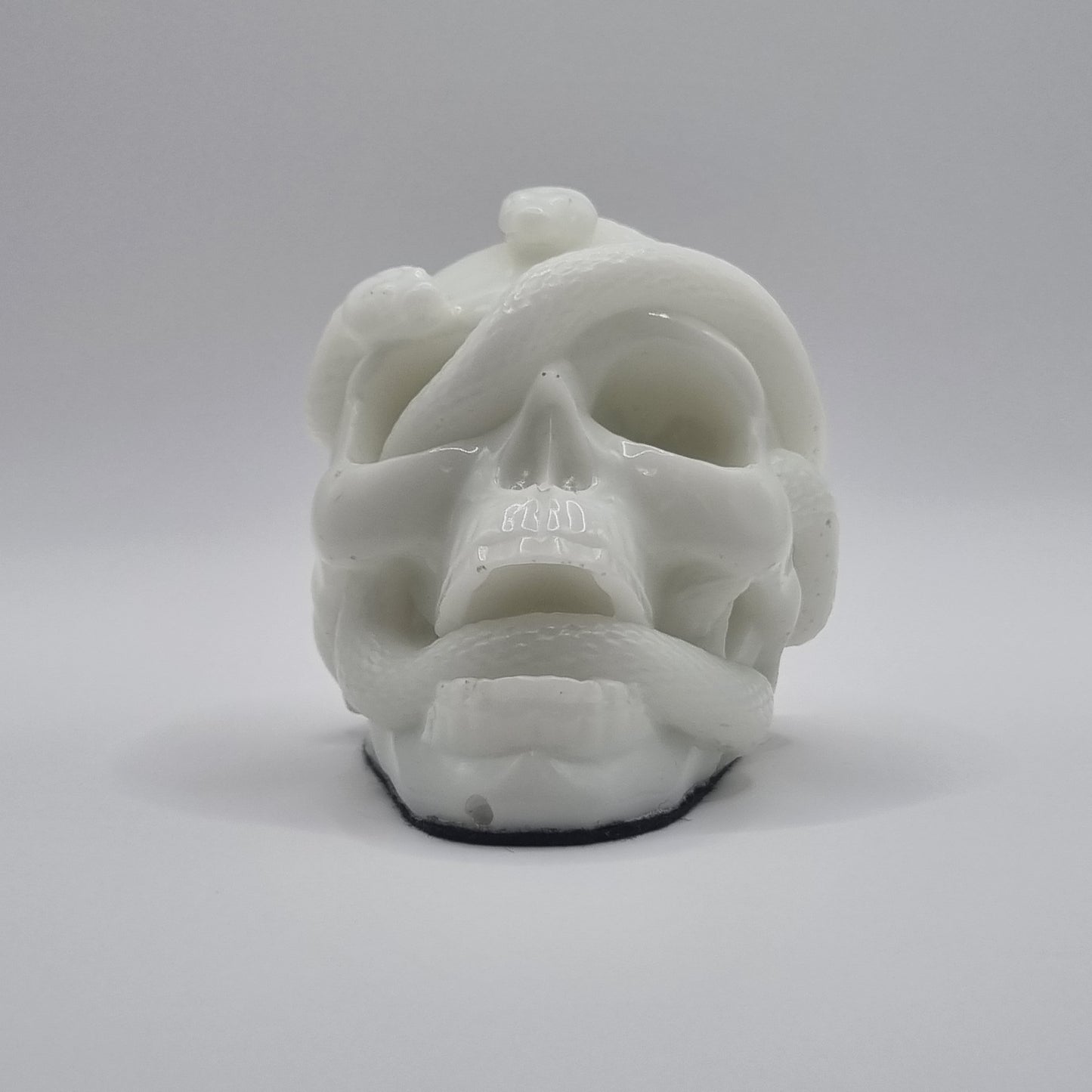 Small Skull White Paperweight