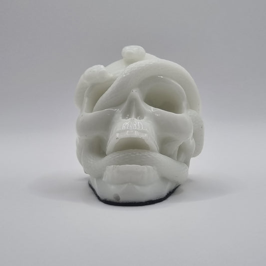 Small Skull White Paperweight