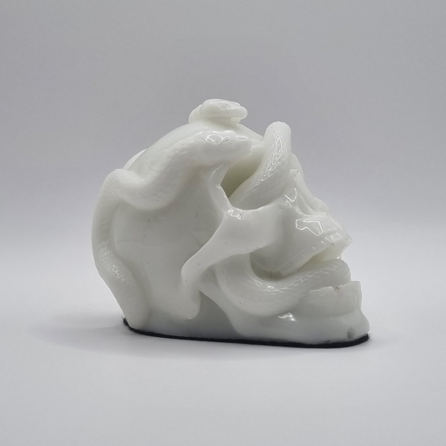Small Skull White Paperweight