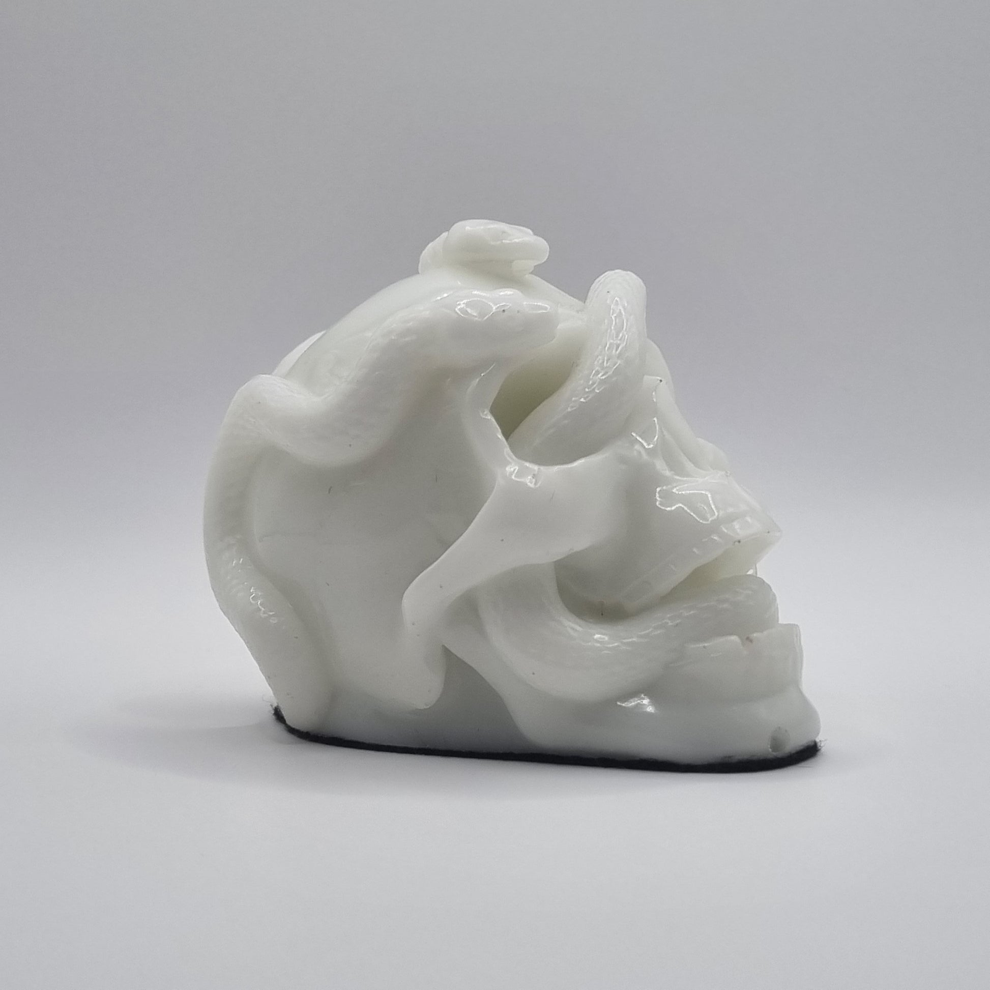 Small Skull White Paperweight
