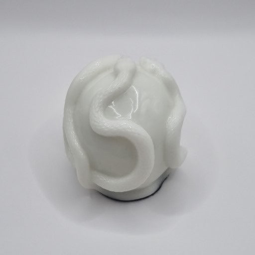 Small Skull White Paperweight