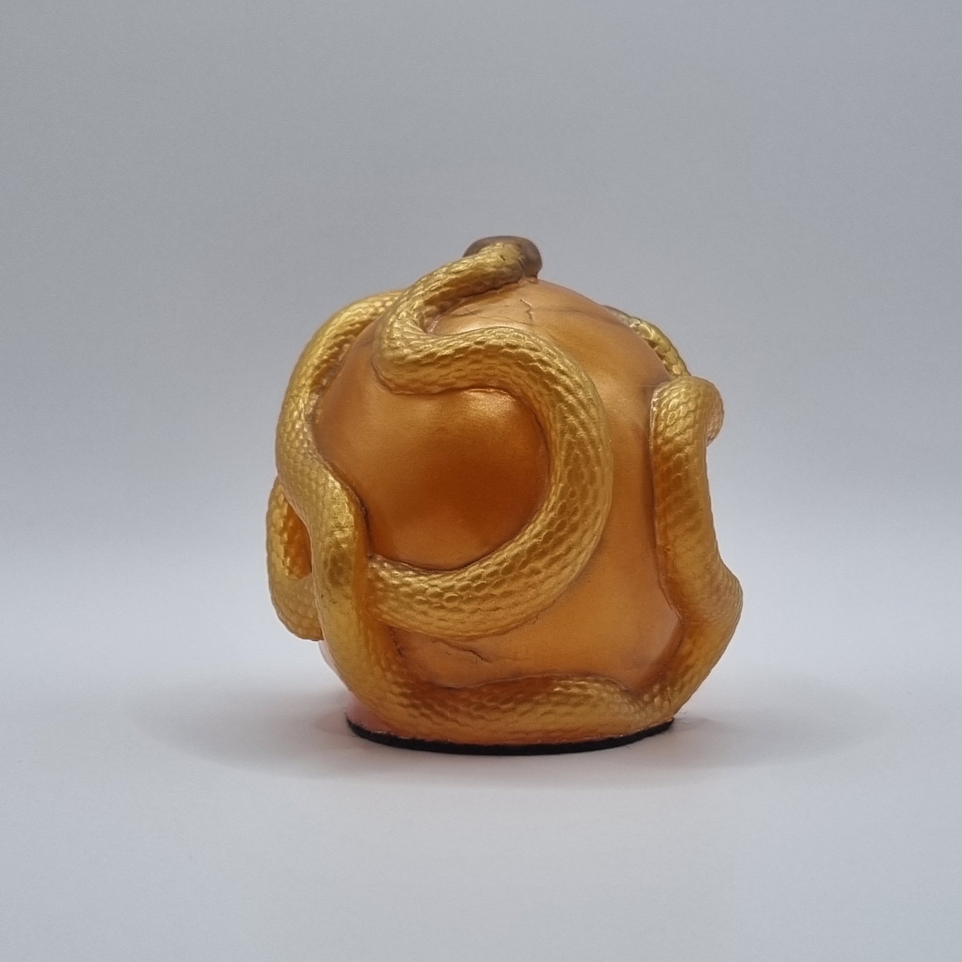 Small Skull Orange Multi-Coloured Paperweight