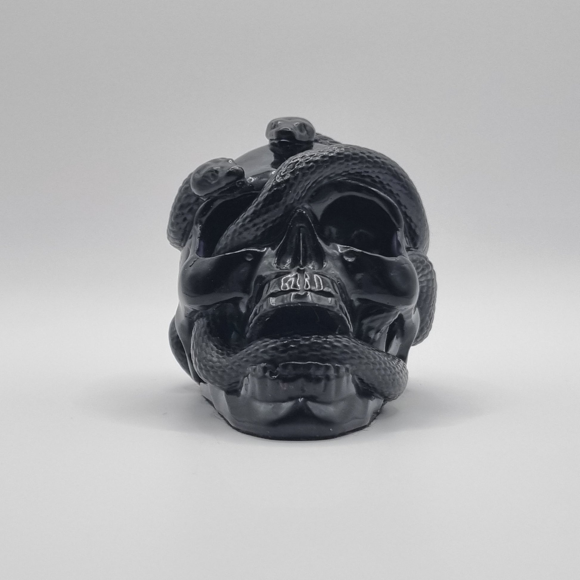 Small Skull Black Paperweight