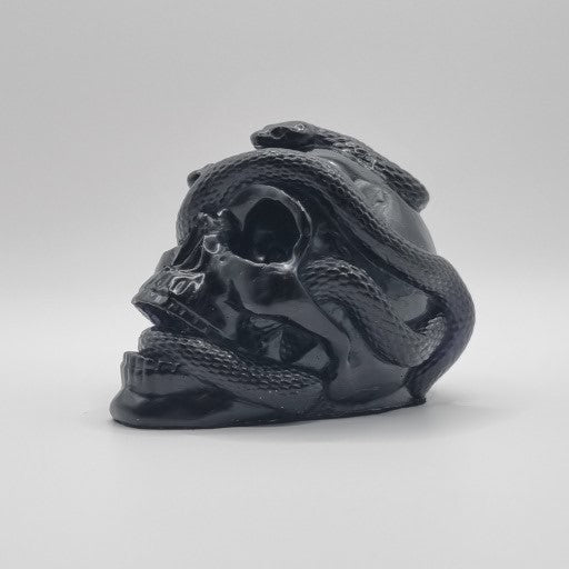 Small Skull Black Paperweight