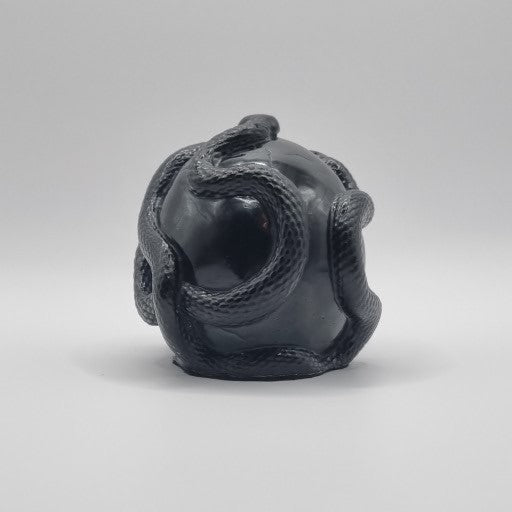Small Skull Black Paperweight