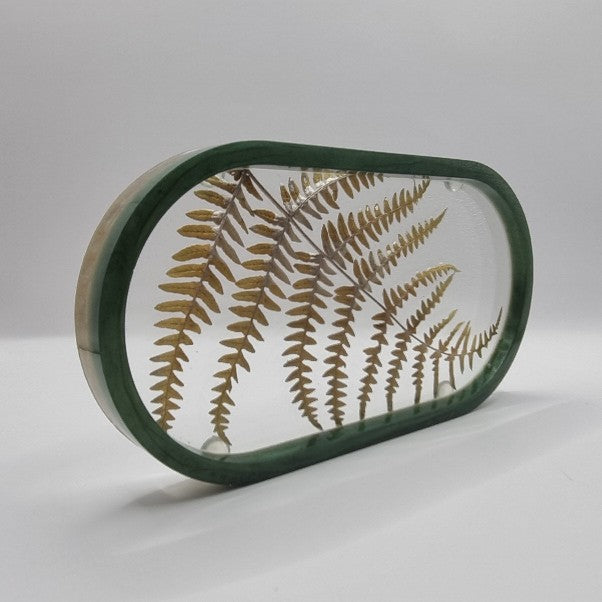 Rain Forest 3-piece Set - Decorative Fern Design - Tray