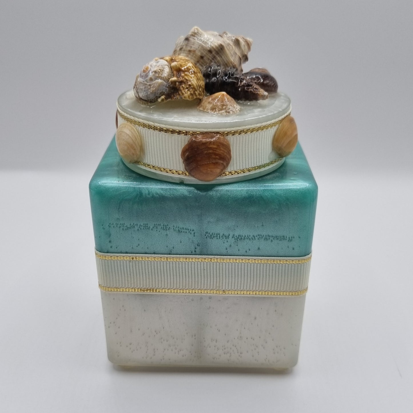 Sea-Shell Decorative Storage Jar