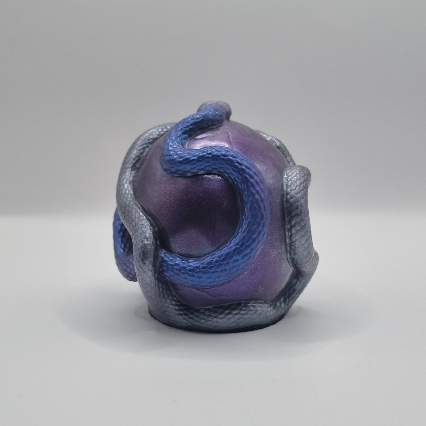 Small Skull Lavender & Blue Multi-Coloured Paperweight
