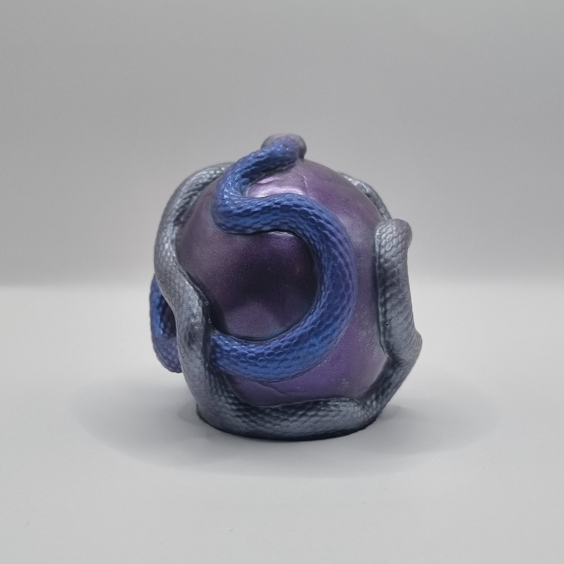 Small Skull Lavender & Blue Multi-Coloured Paperweight