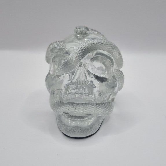Small Skull Clear Paperweight