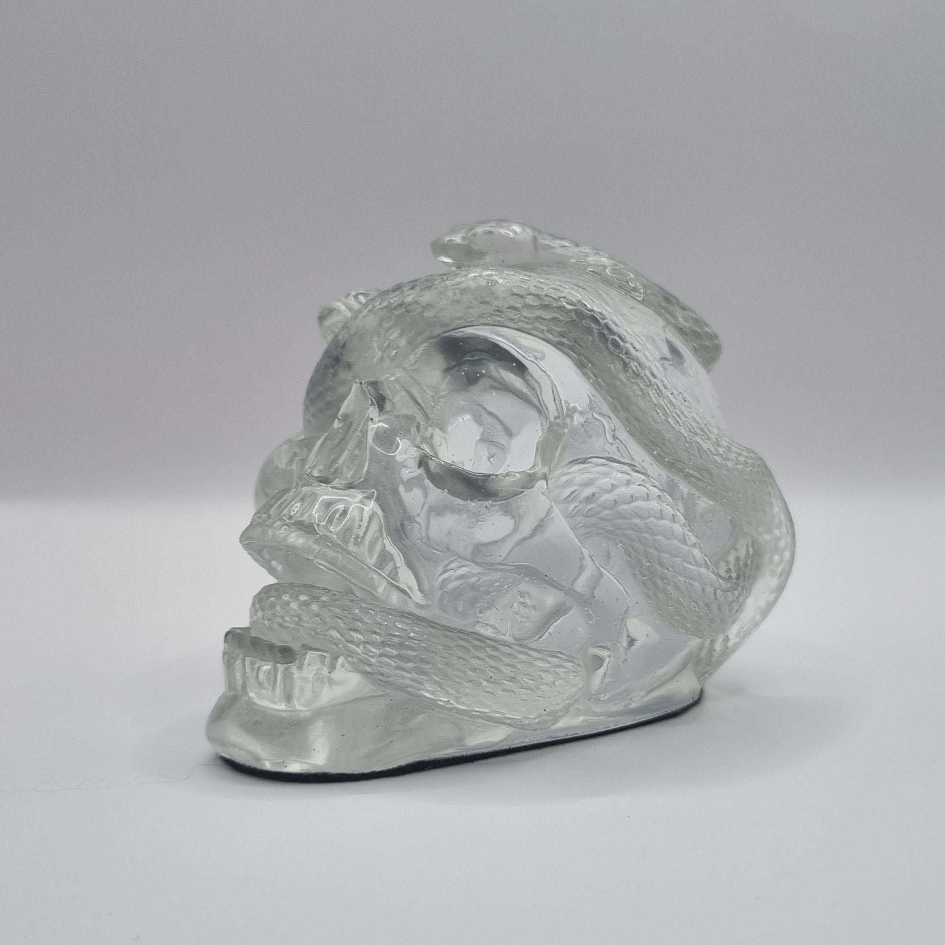 Small Skull Clear Paperweight