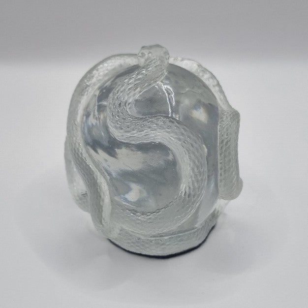 Small Skull Clear Paperweight