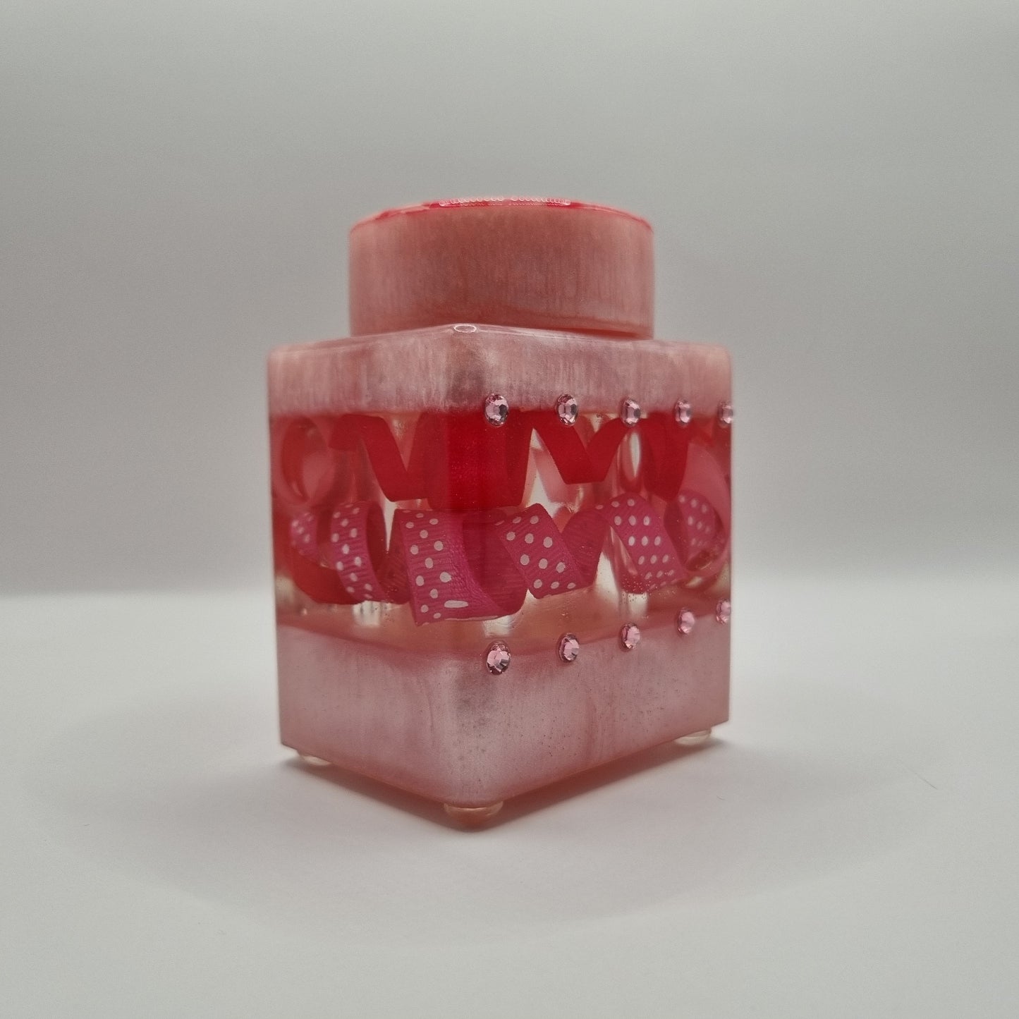 Birthday Cake 2-piece Set - Decorative Storage Jar and Tray
