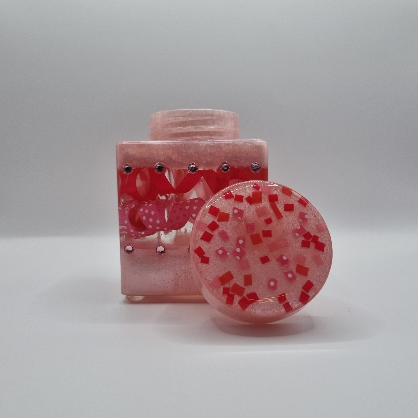 Birthday Cake 2-piece Set - Decorative Storage Jar and Tray