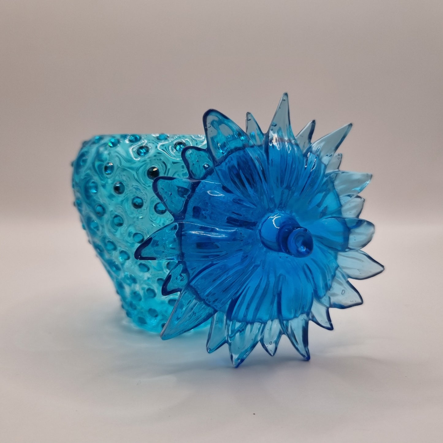 Novel Blue Strawberry Trinket Pot