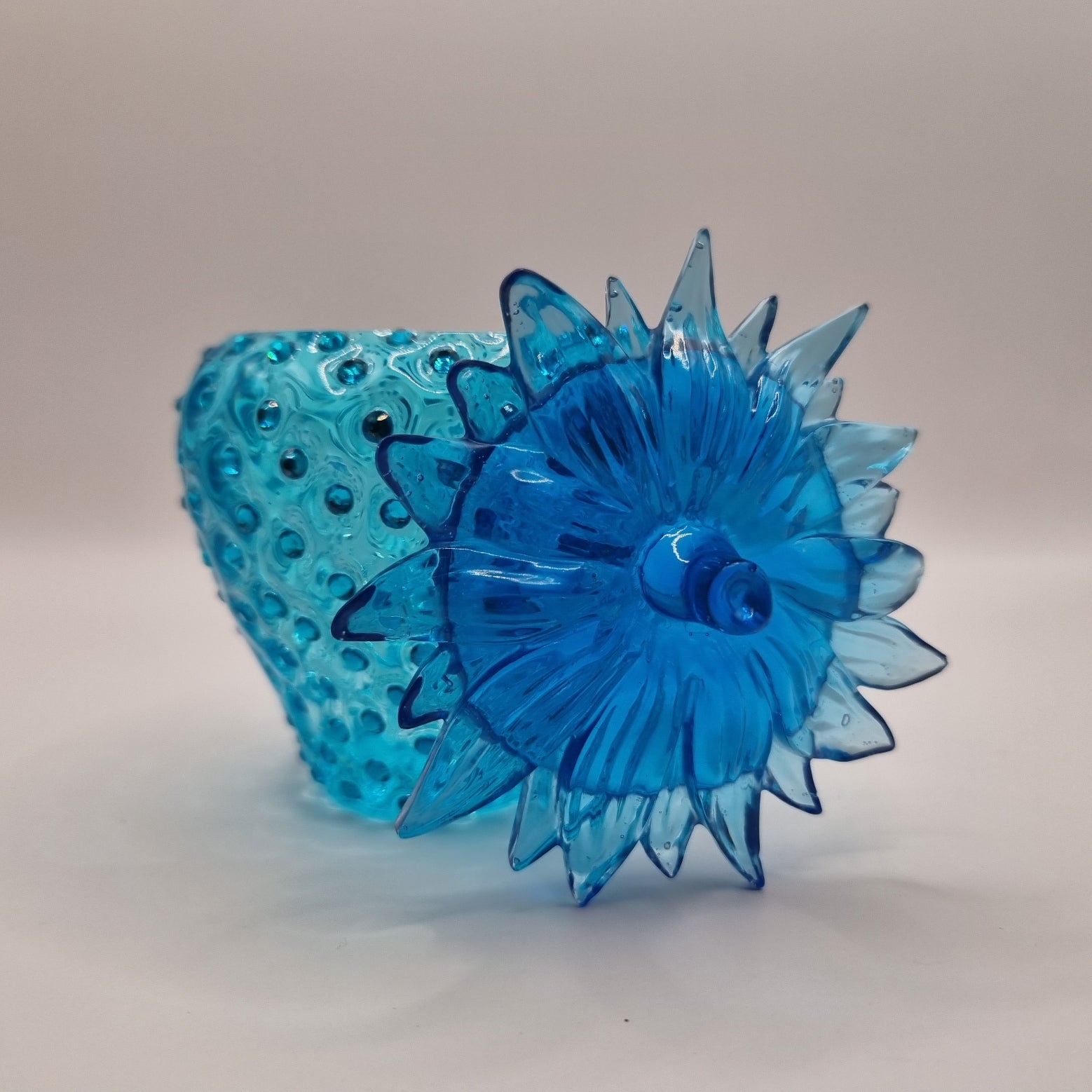 Novel Blue Strawberry Trinket Pot
