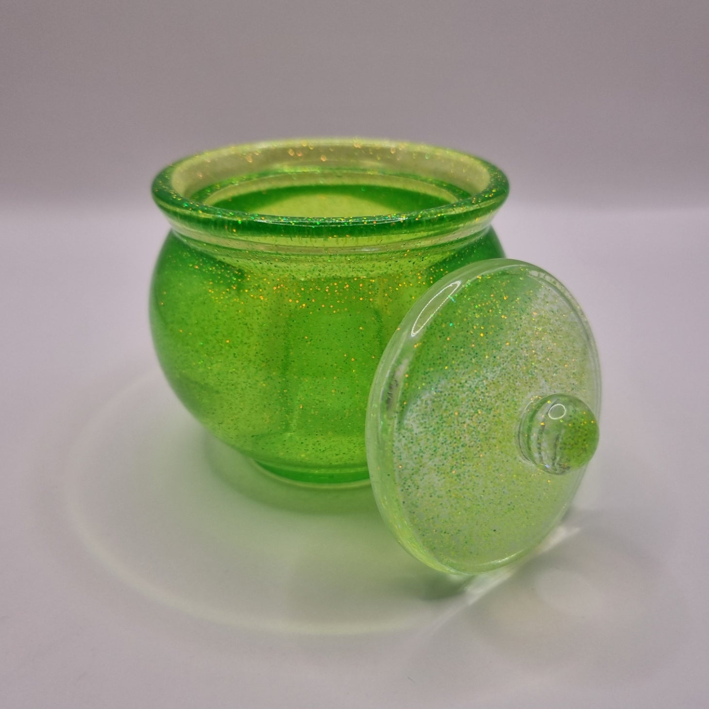 Fluorescent Green Candy Jar
