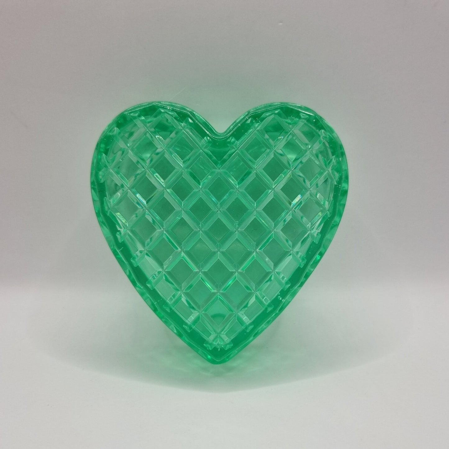 Green Grass Heart Shaped Box