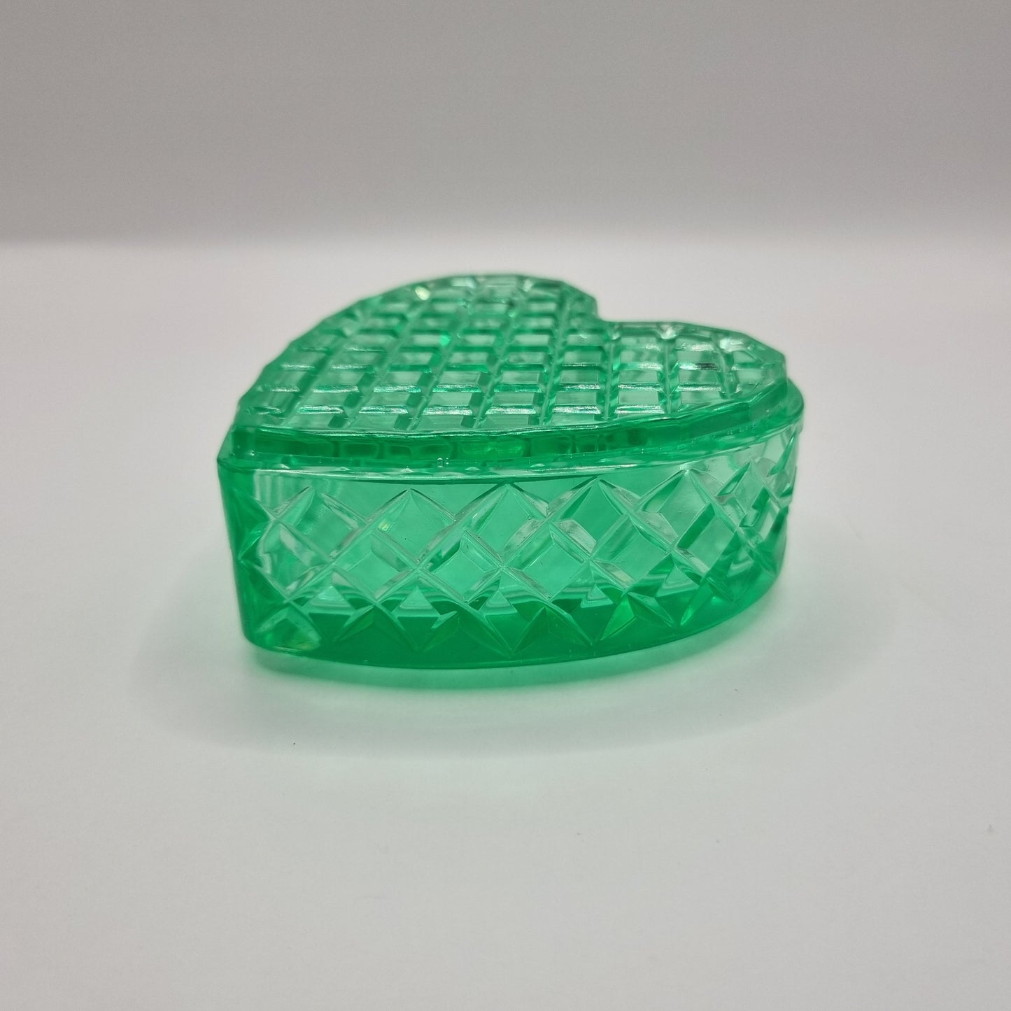 Green Grass Heart Shaped Box
