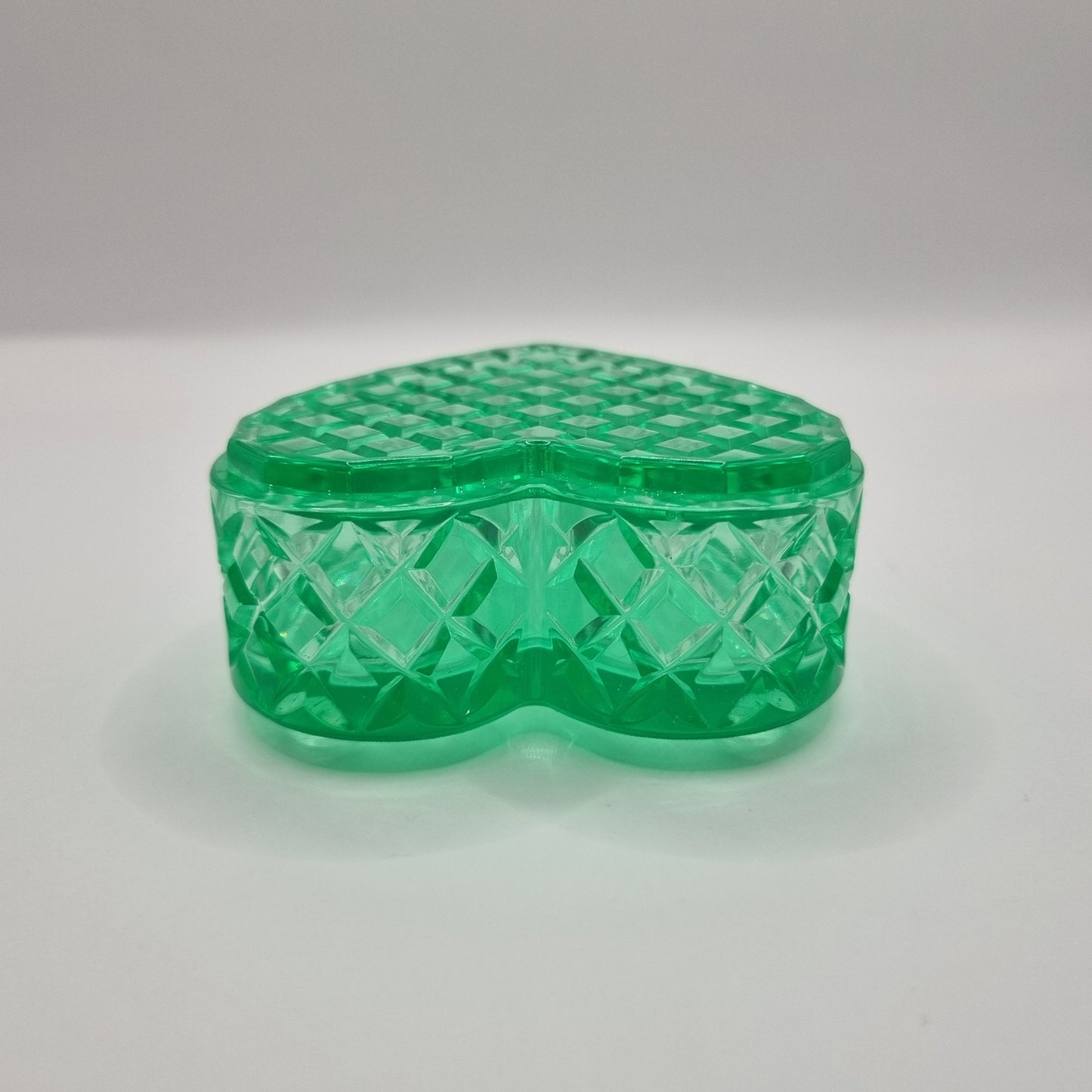 Green Grass Heart Shaped Box