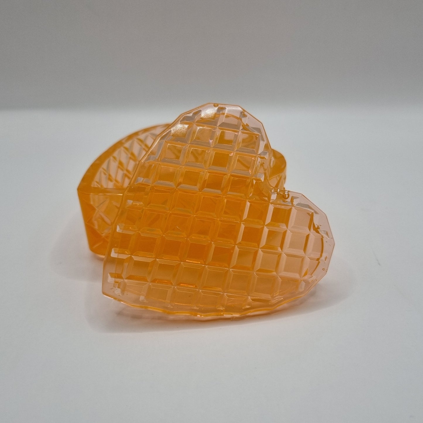 Orange Heart Shaped Box