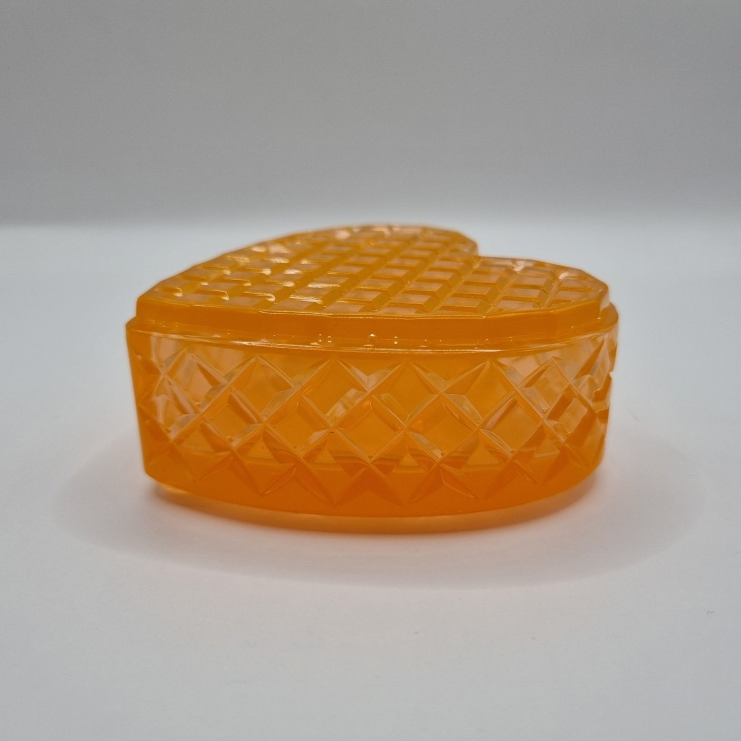 Orange Heart Shaped Box