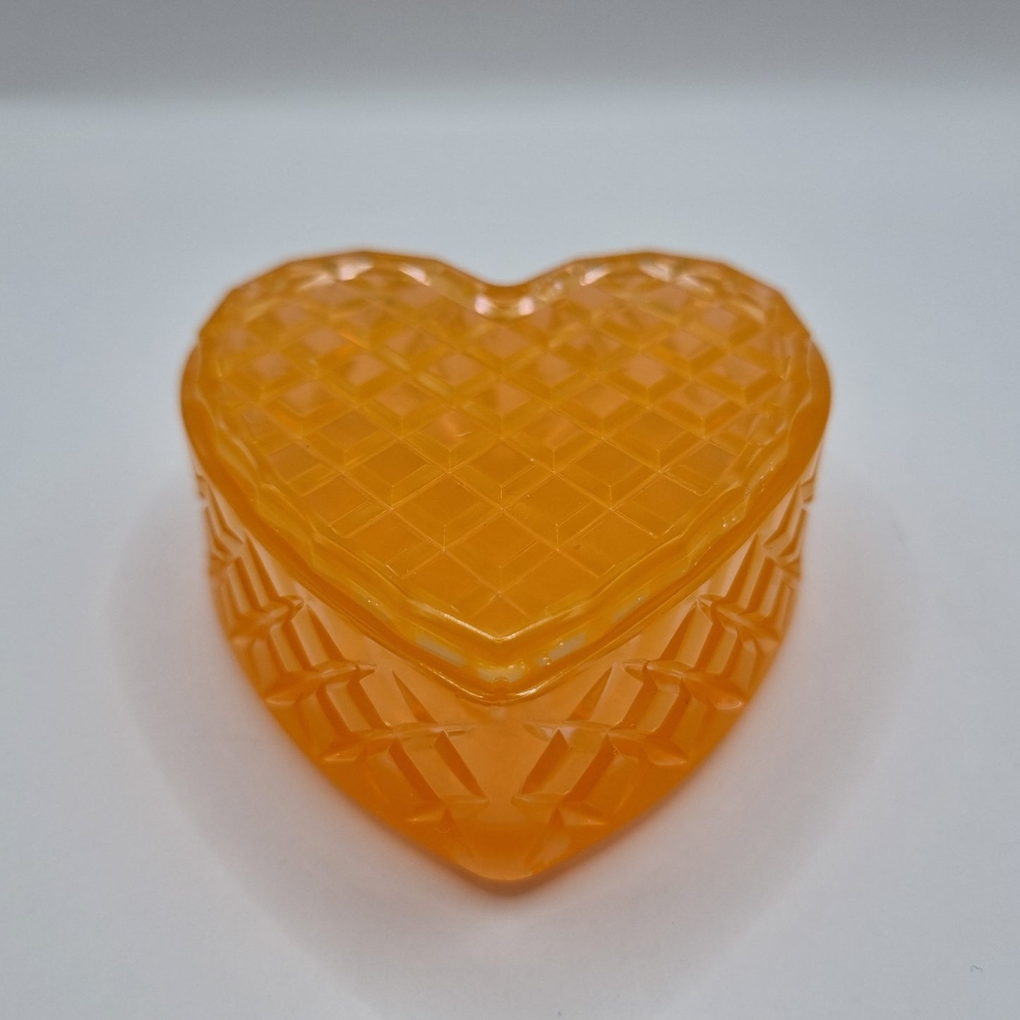 Orange Heart Shaped Box