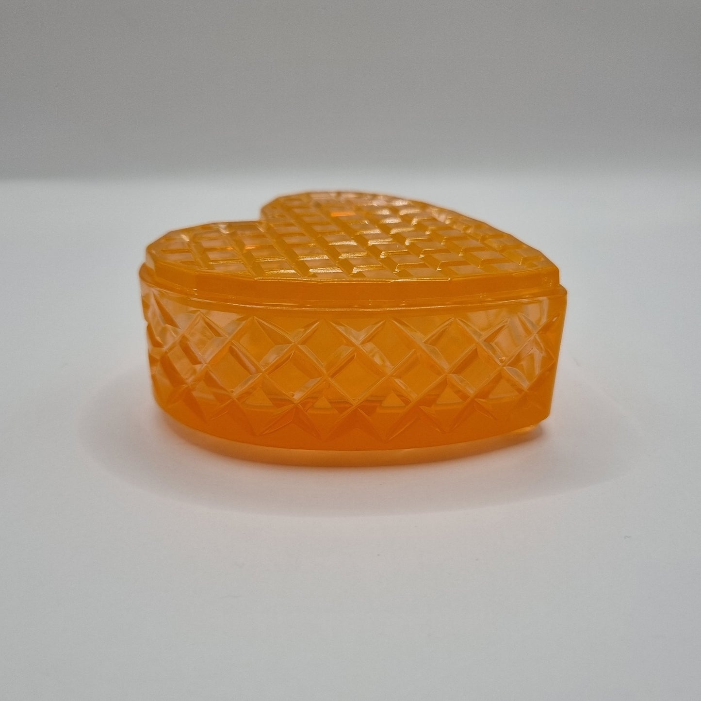 Orange Heart Shaped Box