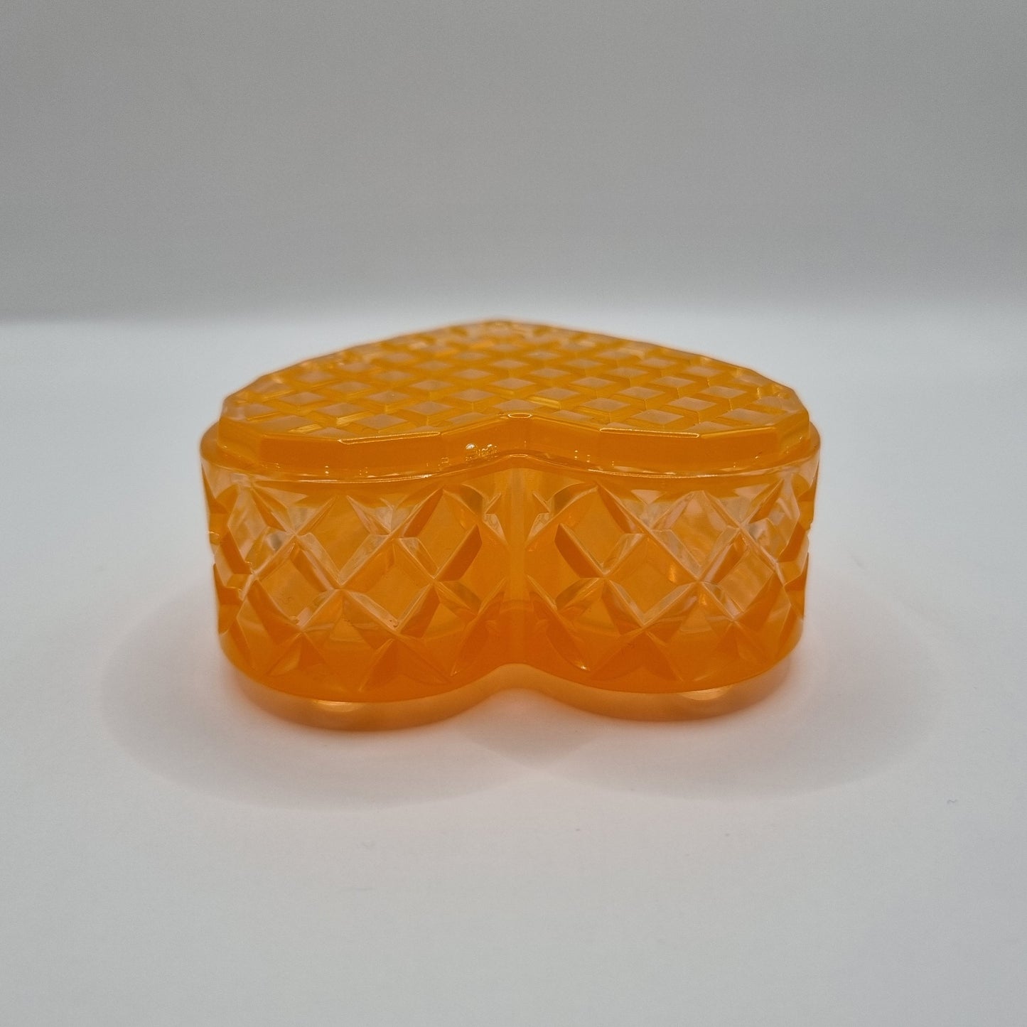 Orange Heart Shaped Box