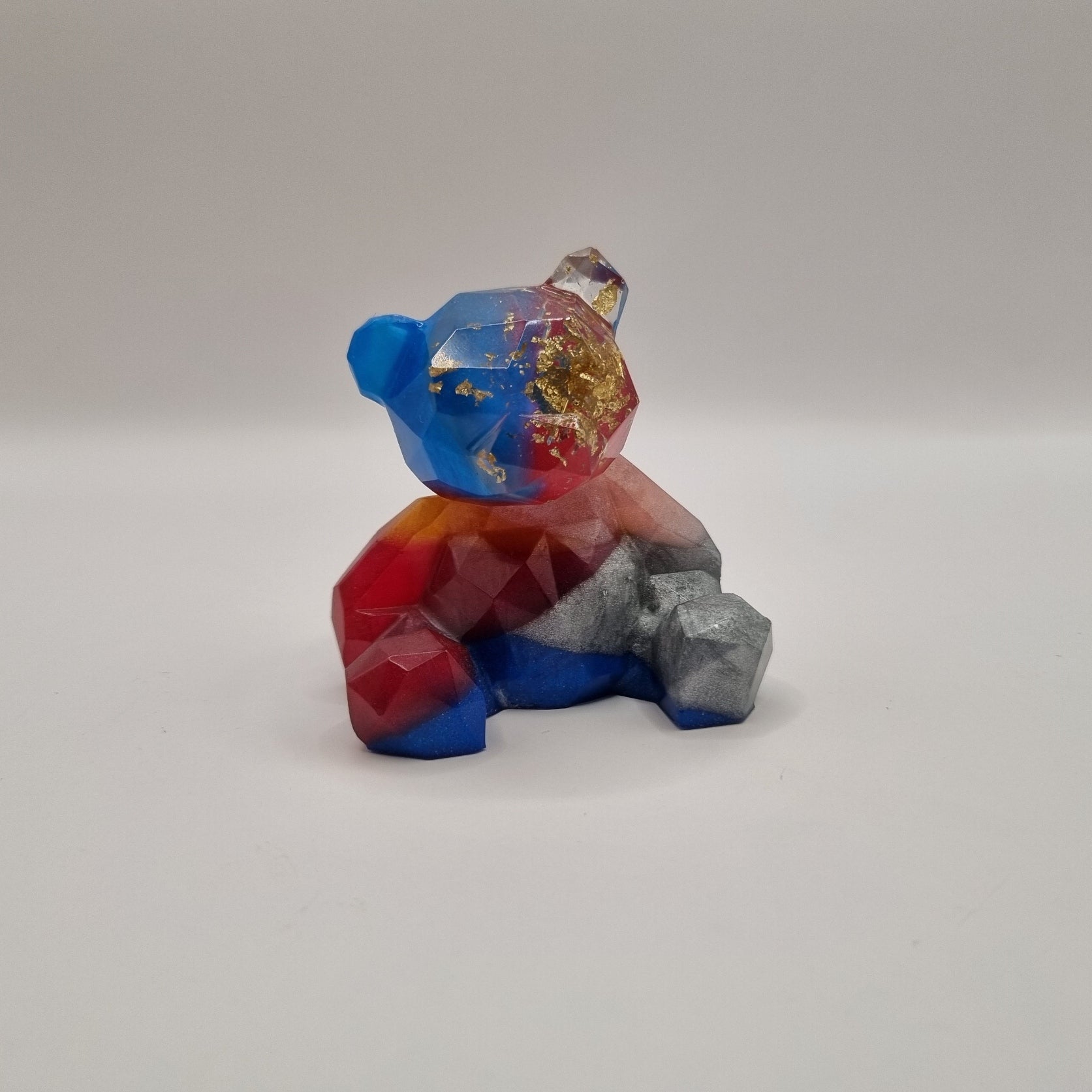 Multi-Colour Teddy Bear & Ring Pot