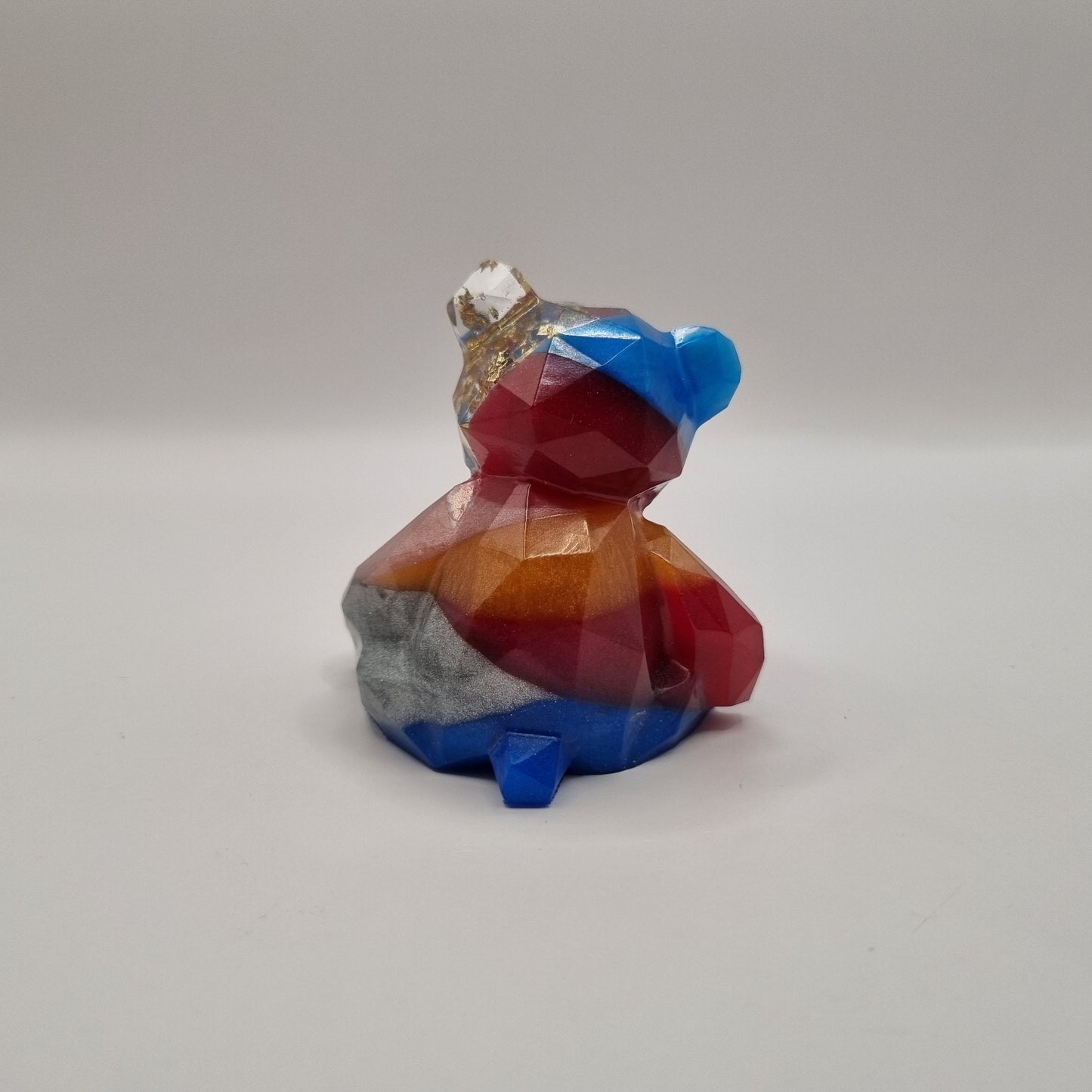 Multi-Colour Teddy Bear & Ring Pot