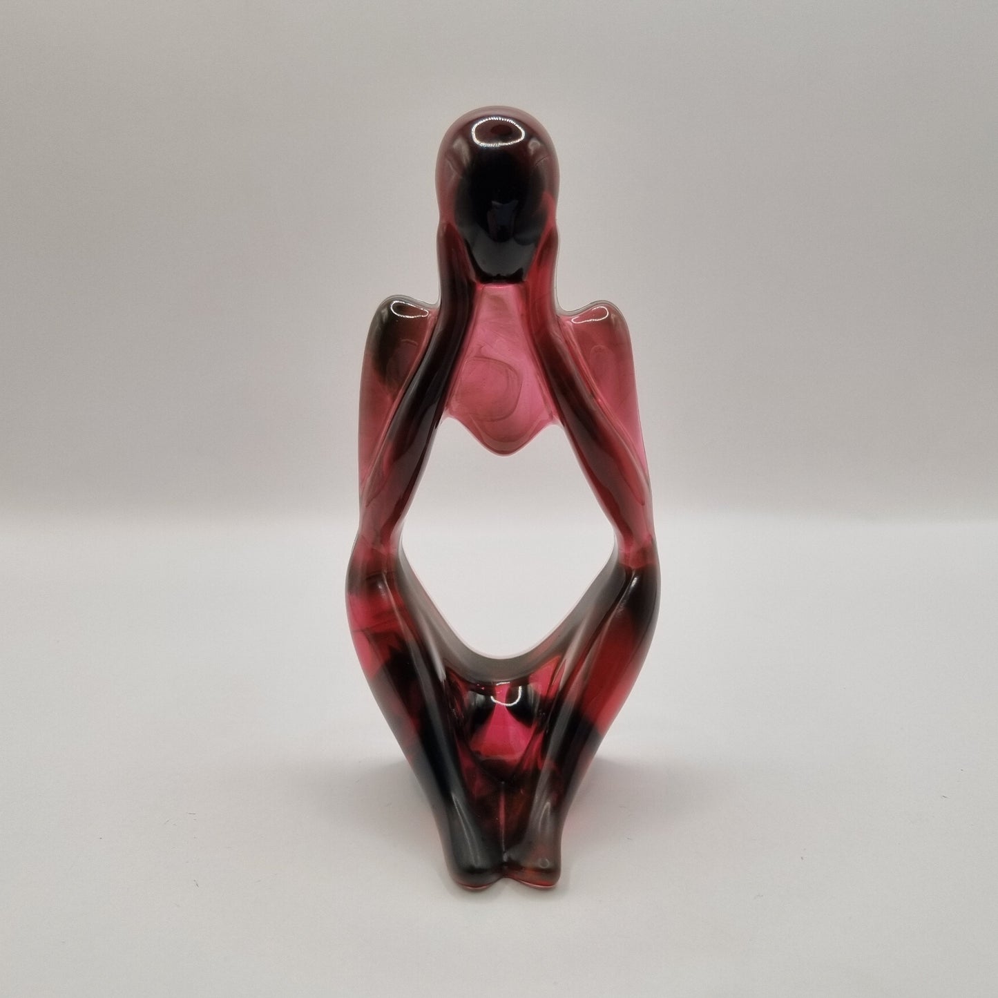 Set of 3 Red & Black 'Thinkers'