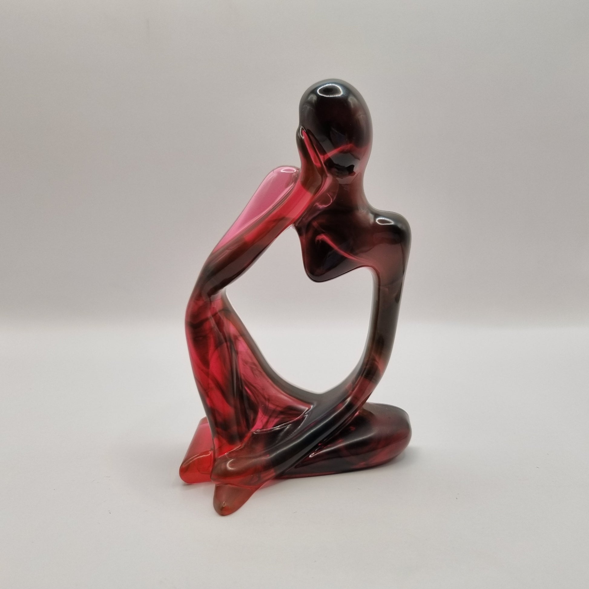 Set of 3 Red & Black 'Thinkers'