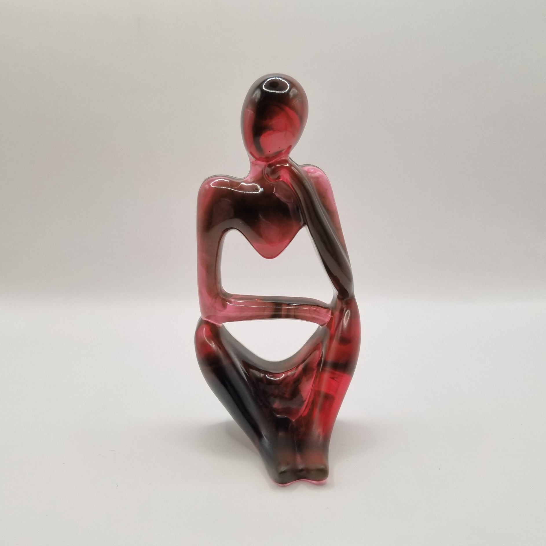 Set of 3 Red & Black 'Thinkers'
