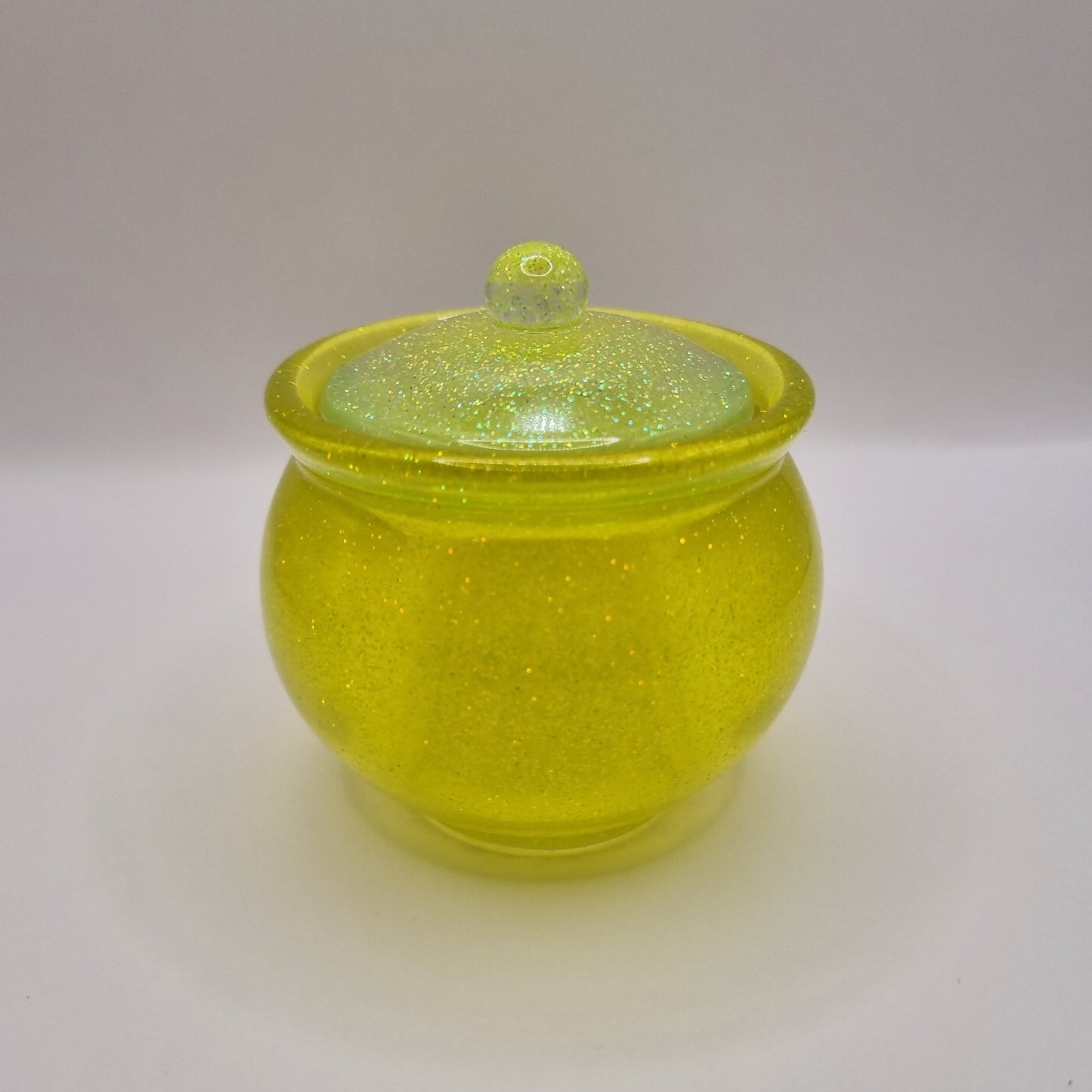 Bright Yellow Candy Jar