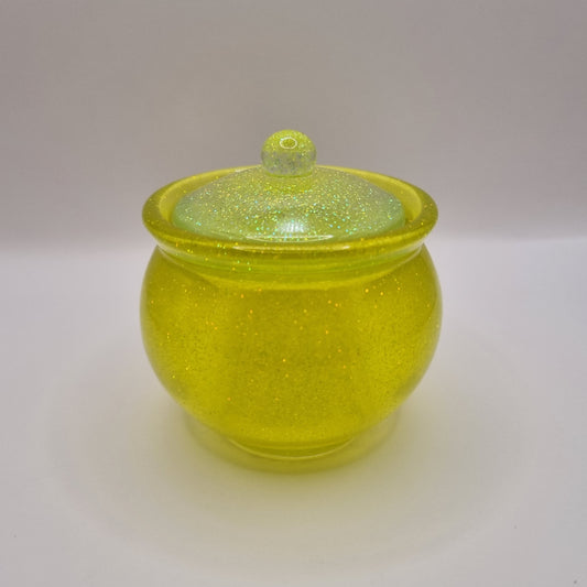 Bright Yellow Candy Jar