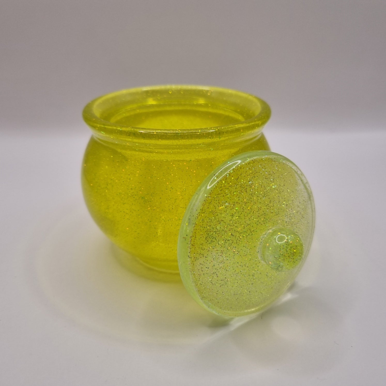 Bright Yellow Candy Jar