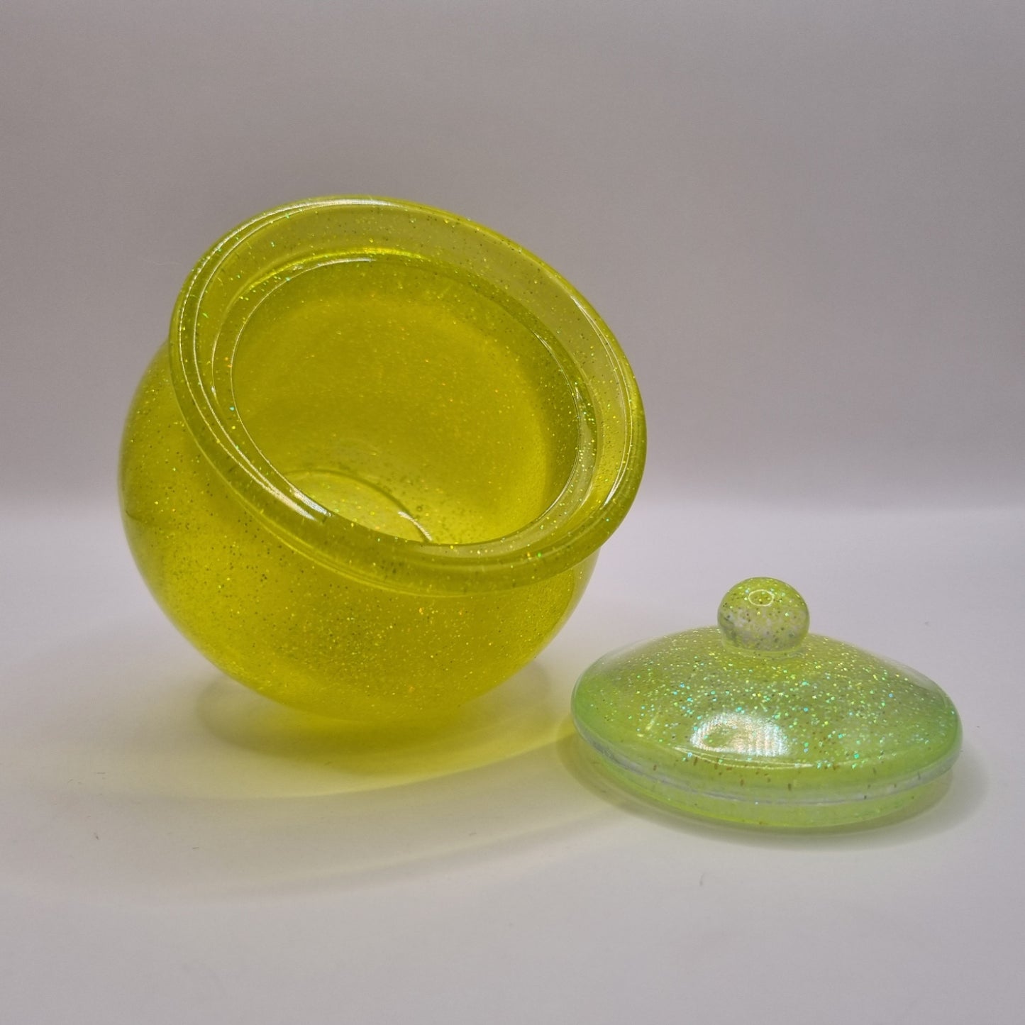 Bright Yellow Candy Jar