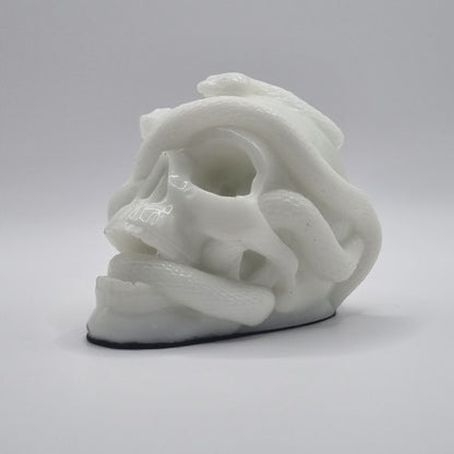 Small Skull White Paperweight