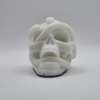Small Skull White Paperweight