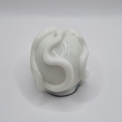 Small Skull White Paperweight