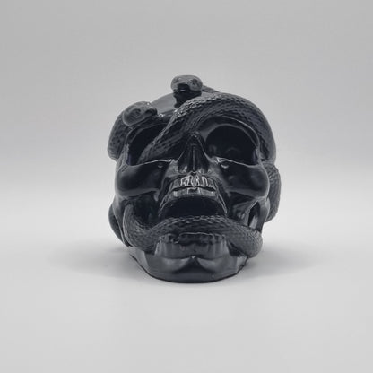 Small Skull Black Paperweight