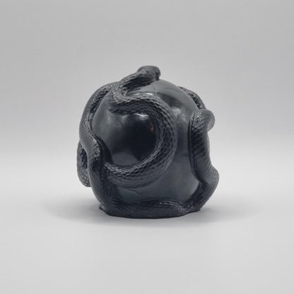 Small Skull Black Paperweight