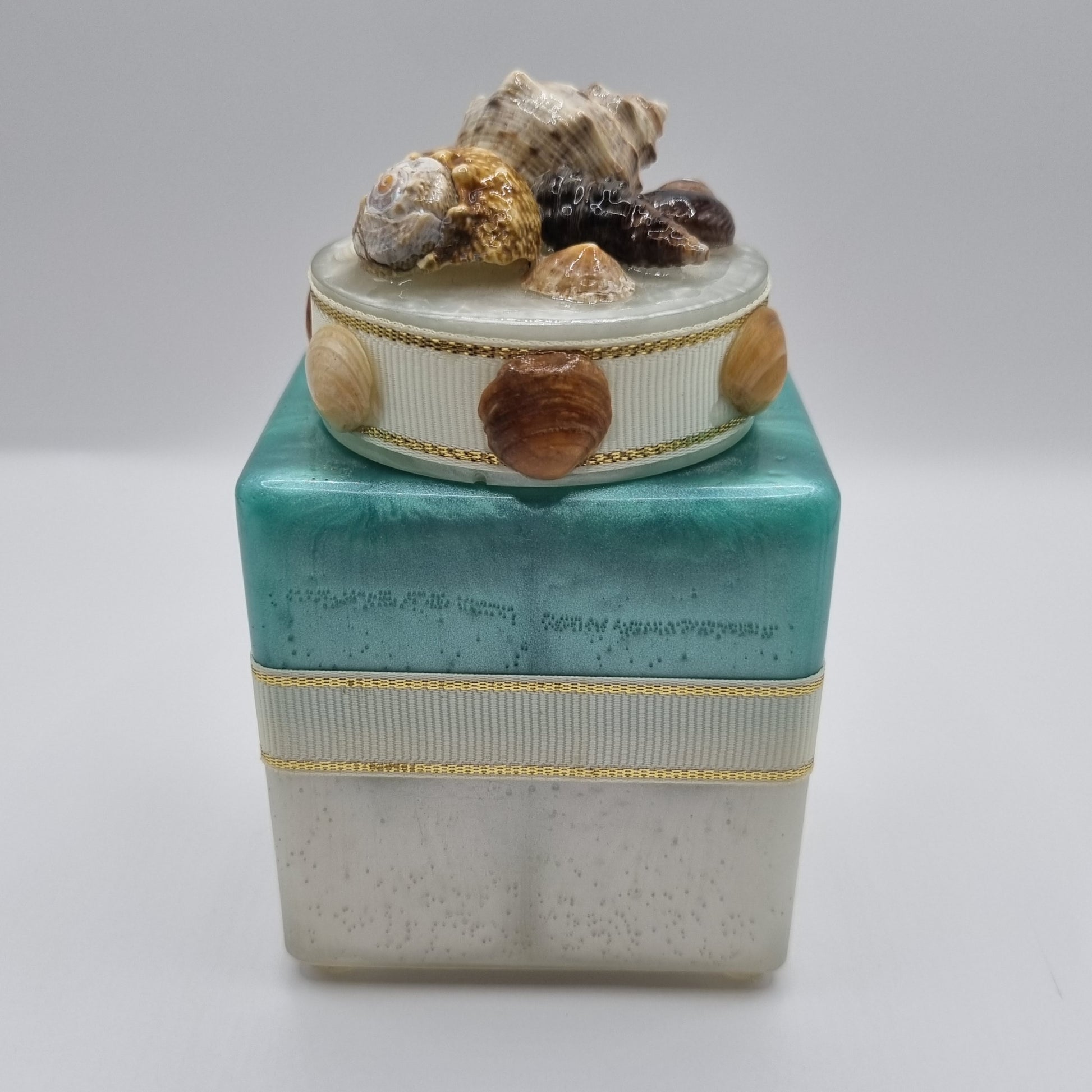 Sea-Shell Decorative Storage Jar