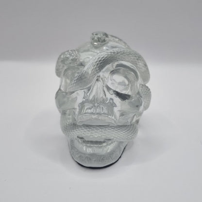 Small Skull Clear Paperweight