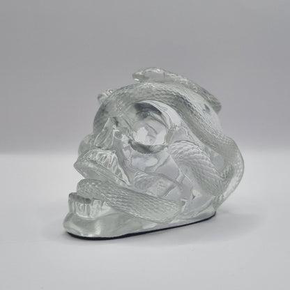 Small Skull Clear Paperweight