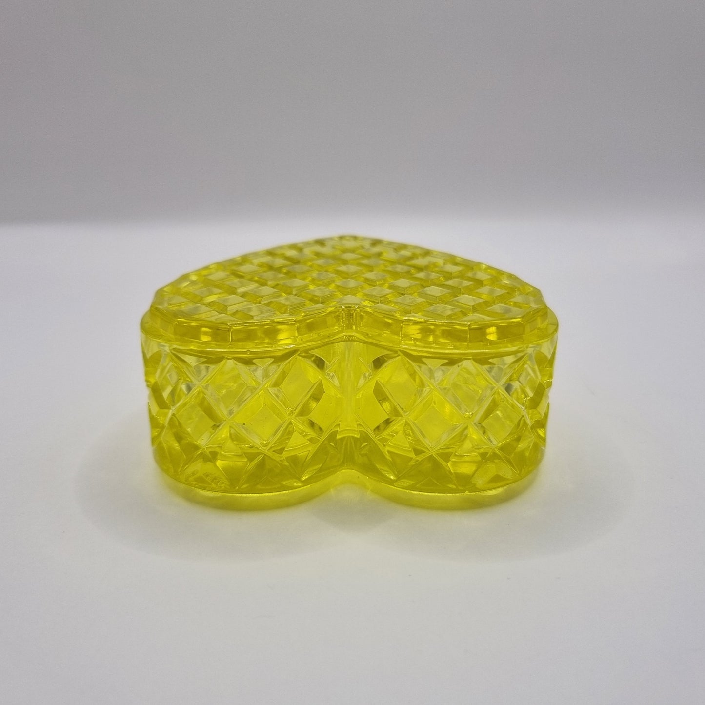 Lemon Yellow Heart Shaped Box