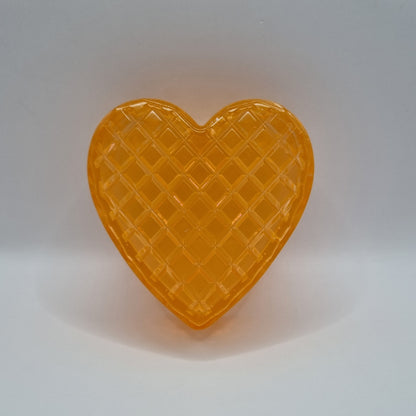 Orange Heart Shaped Box