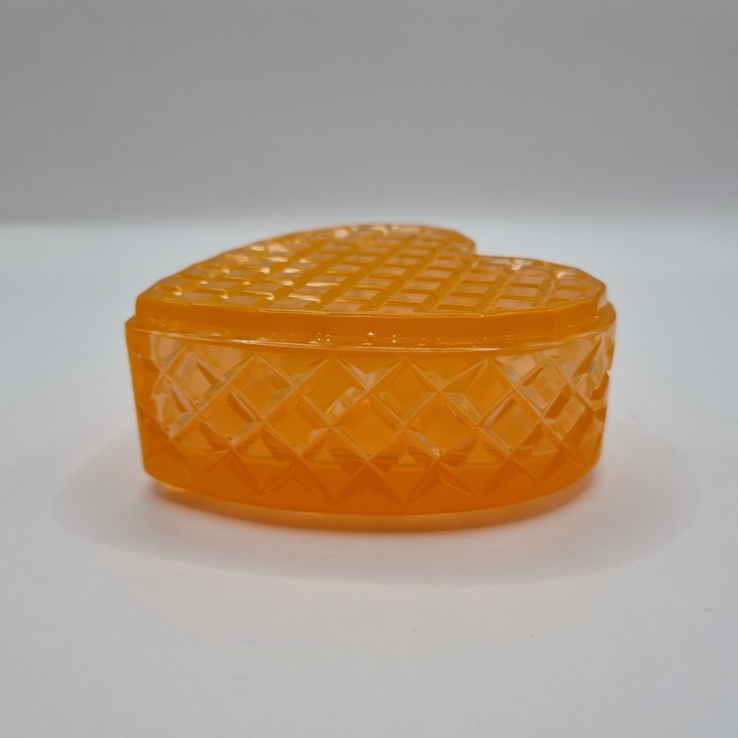 Orange Heart Shaped Box