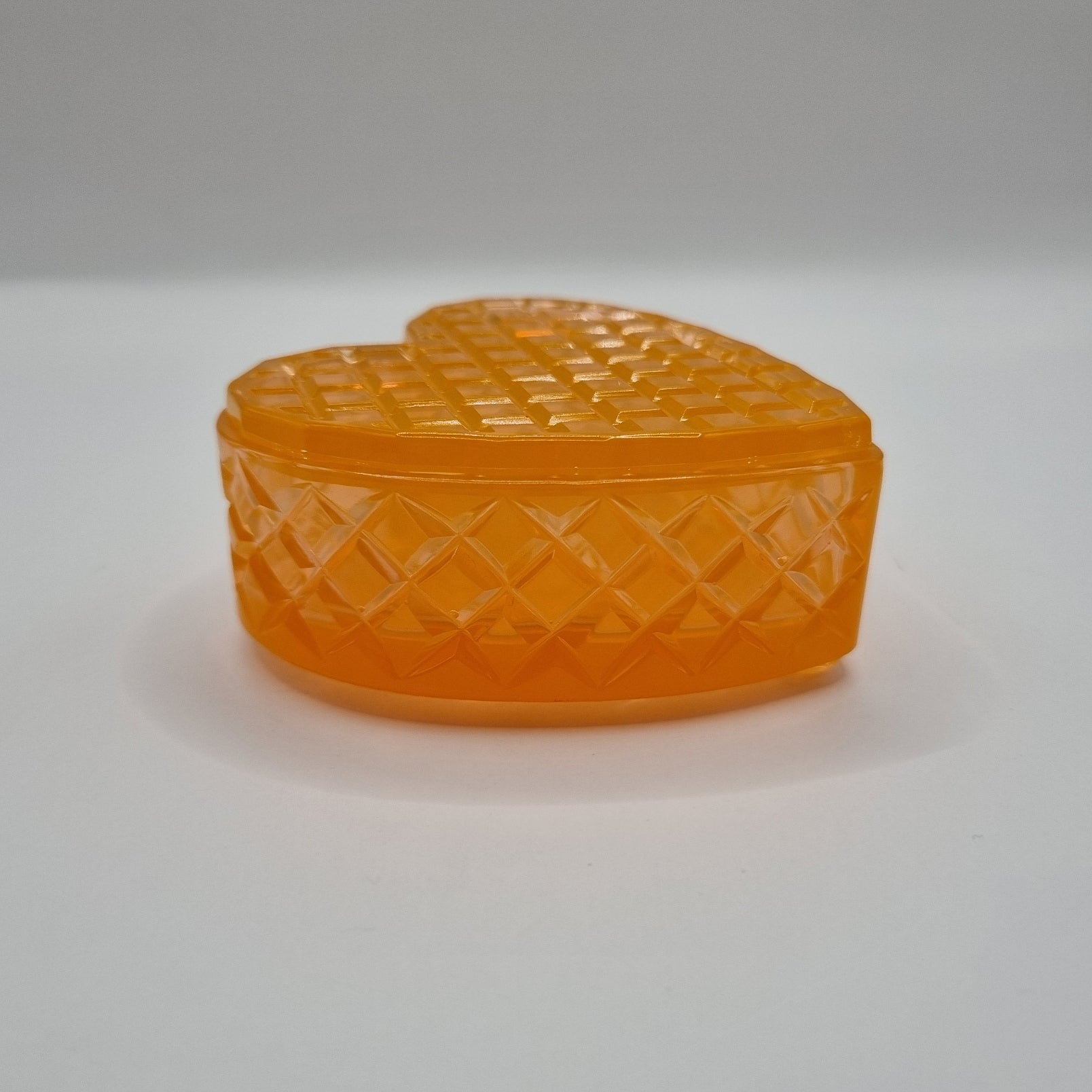 Orange Heart Shaped Box